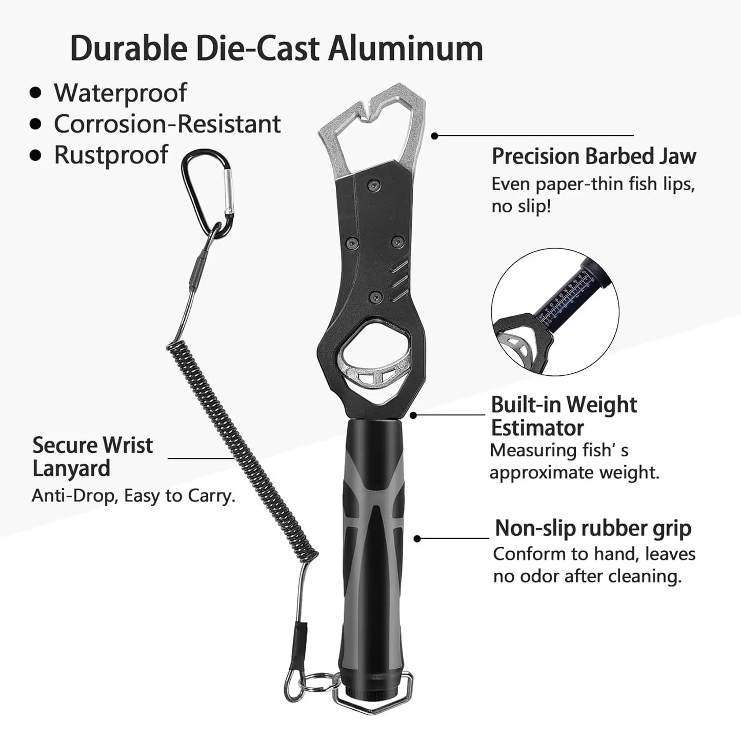 🔥Special Price💥Heavy-Duty Fish Gripper with Scale