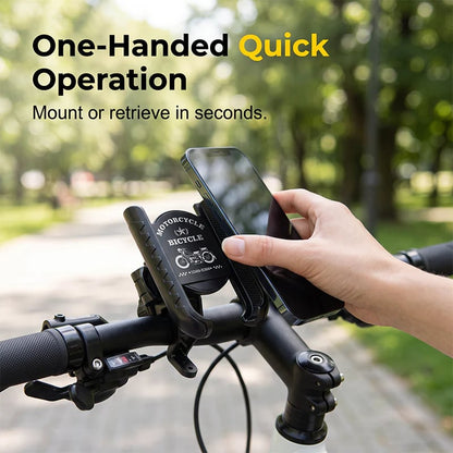 Bike Phone Mount – Secure Lock & One-Handed Quick Release