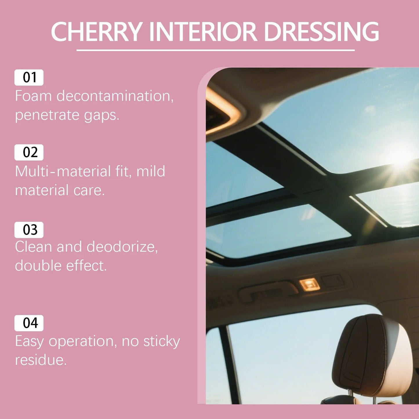Aerosol limpiador multisup erficie para interiores de coche