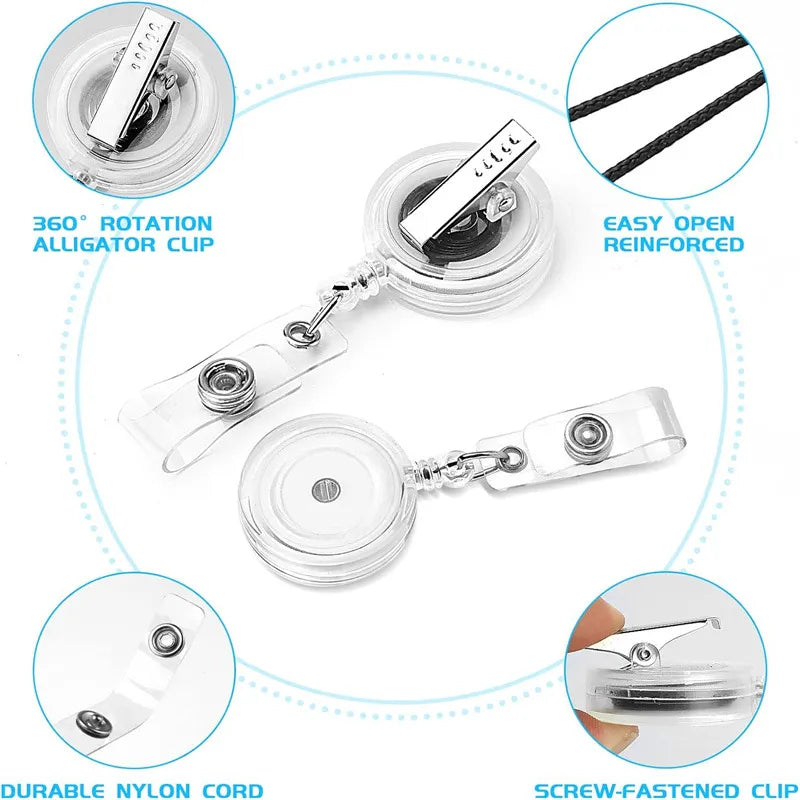 🩺Erasable Badge Note | Dual-Side Writable, Fade-Proof & No Blur (🖊Write. Wipe. Repeat.) 🎁Free Badge Clip Included📋