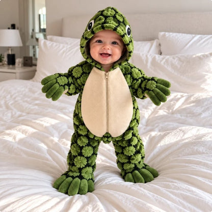 Little Turtle - Plush Baby Onesie