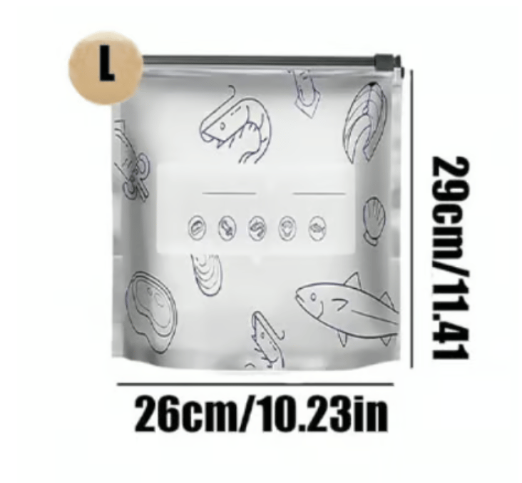 (30 unidades) Bolsas de almacenamiento resellables de papel de aluminio reutilizables