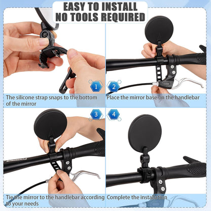 ✨Last Day 49% OFF - 2 Pcs Bike Mirror Handlebar Mount