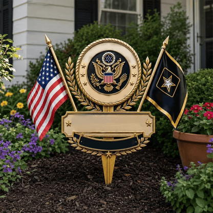 🎖️US Military Branch Tribute Garden Stake Collection