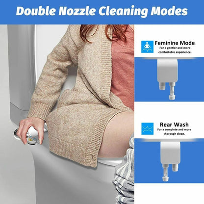 🚿 Non-Electric Dual Nozzle Bidet Toilet Washer – Hygienic Self-Cleaning, Easy Installation & Water Pressure Control ✨
