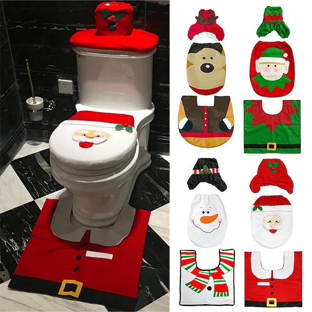 🎄 Santa Toilet Cover