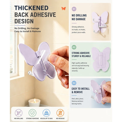 Ganchos adhesivos para baño sin taladrar