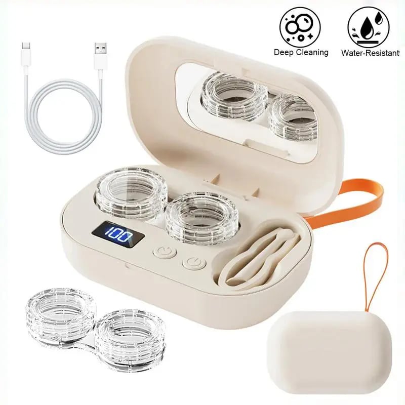 🔥Hot Sale 49% OFF🔥Rechargeable Ultrasonic Contact Lens Cleaner