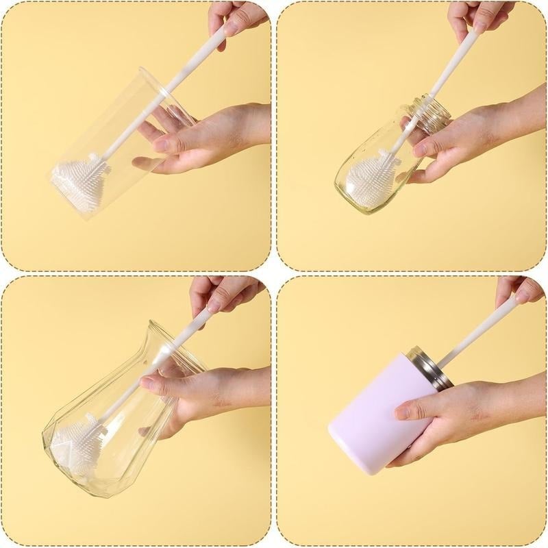🌟 Buy One Get One Free! 🌟360° Silicone Bottle Cleaning Brush with Long Handle