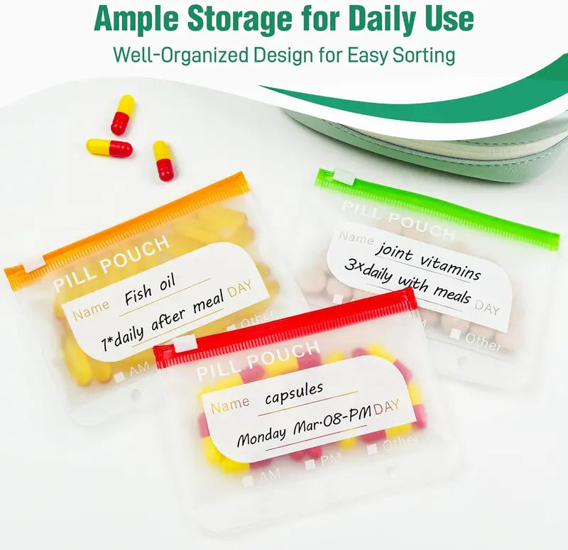 Professional Waterproof BPA-Free Travel Pill Organizer Set