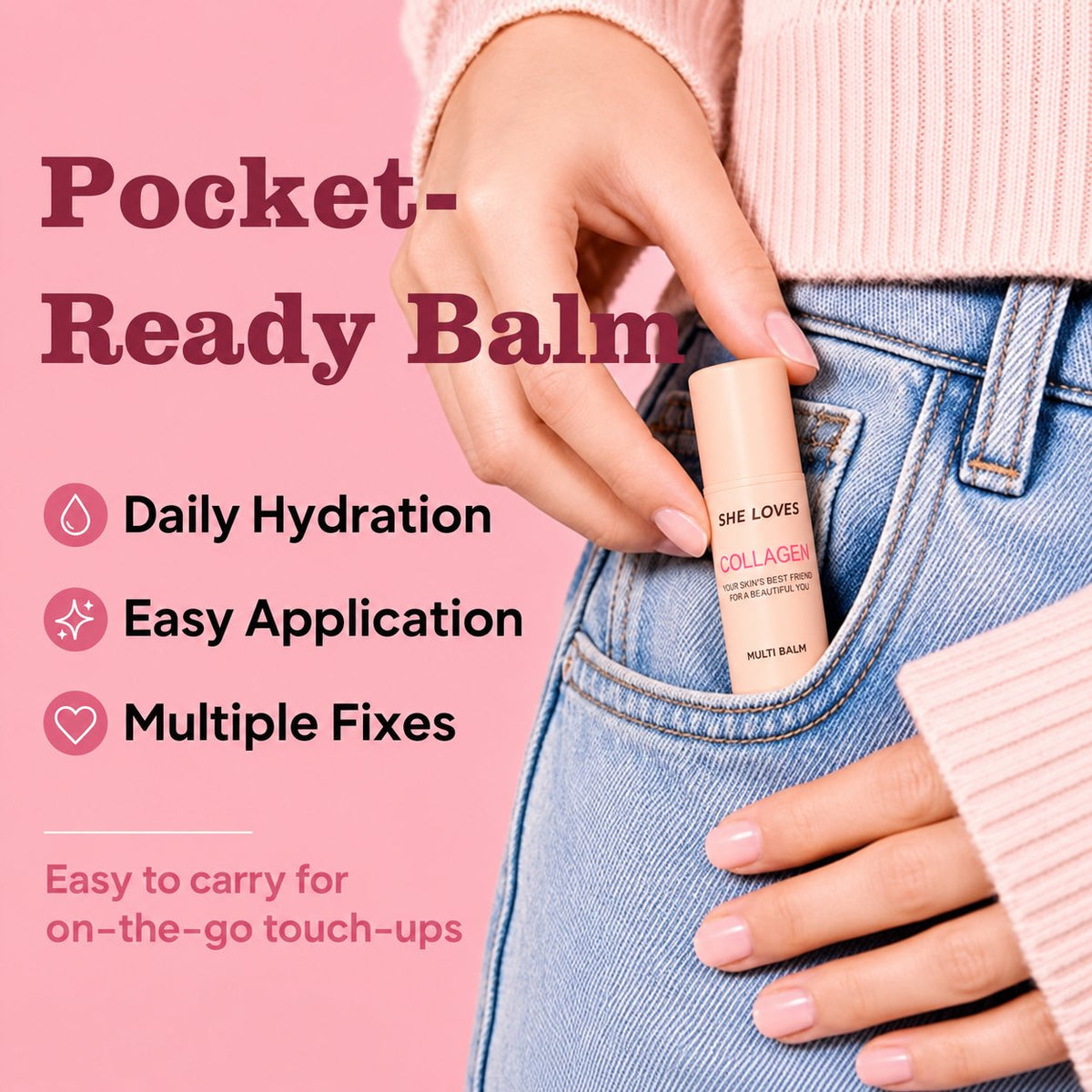 【🎉LAST DAY BUY 1 GET 1 PACKS🎉】Multi‑Collagen 4‑in‑1 Balm Stick | Anti‑Aging Dewy Glow Moisturizer