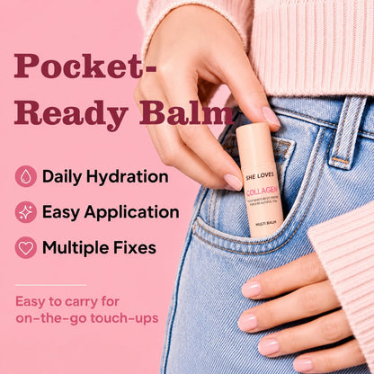 【🎉LAST DAY BUY 1 GET 1 PACKS🎉】Multi‑Collagen 4‑in‑1 Balm Stick | Anti‑Aging Dewy Glow Moisturizer