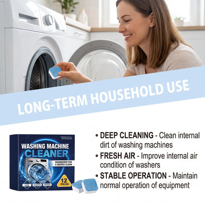 🧼Washing Machine Deep‑Cleaning Effervescent Tablets