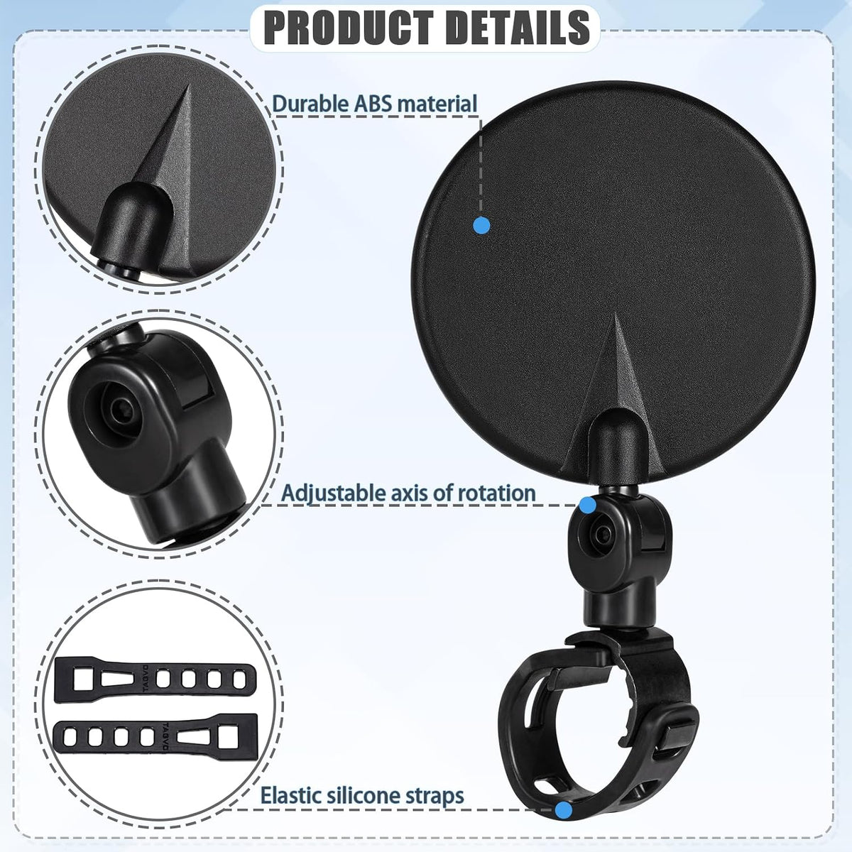 ✨Last Day 49% OFF - 2 Pcs Bike Mirror Handlebar Mount