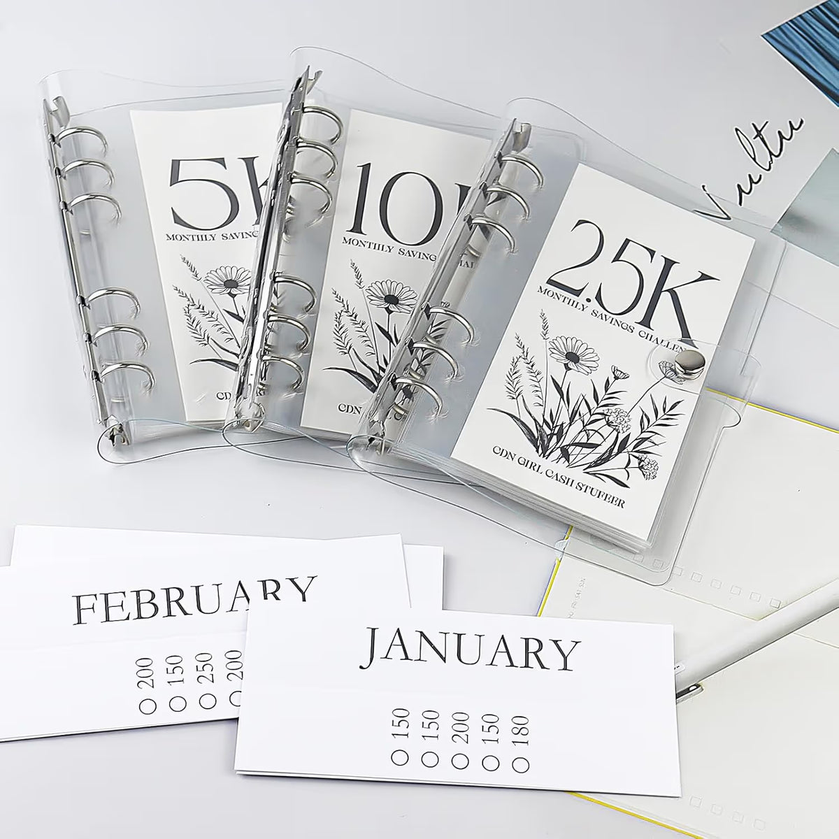 💰 12-Month Envelopes Money Saving Challenge Binder