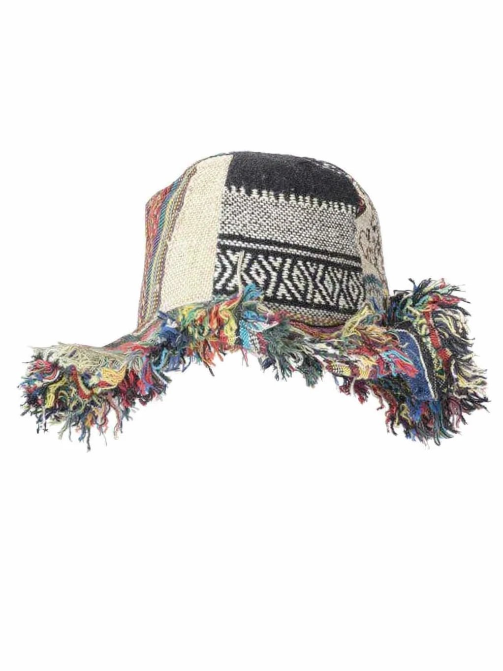 🔥49% OFF - 🍄🎩The Shapeable Patchwork Bucket Hat: One-of-a-Kind Frayed Cotton-Hemp Sun Hat