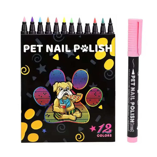 🐾 Dog Nail Polish Pen Washable Pet Nail Decorating Pen No‑bake