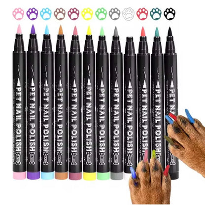🐾 Dog Nail Polish Pen Washable Pet Nail Decorating Pen No‑bake