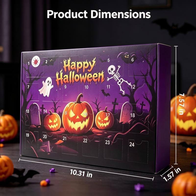 Christmas Squishy Advent Calendar Bundle | Halloween & Holiday Fidget Toy Countdown Calendars, 24 Surprise Squishies Each