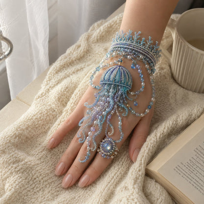 🔥 LAST DAY 49% OFF – 🌊 DIY Ocean Beaded Hand Bracelet Kit | Create Sea-Inspired Wearable Art with Colorful Beads, Ocean Charms & Jewelry Details 🐚💎✨