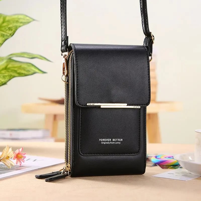 🏆HOT SALE 👜📱 Simple and elegant women's touchscreen crossbody phone wallet
