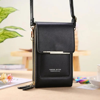 🏆HOT SALE 👜📱 Simple and elegant women's touchscreen crossbody phone wallet