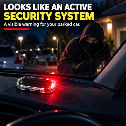 🚨Solar Powered Fake Car Alarm Light