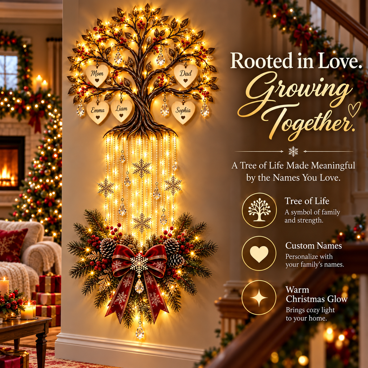 Our Family Tree™ Personalized Lighted Wall Decor