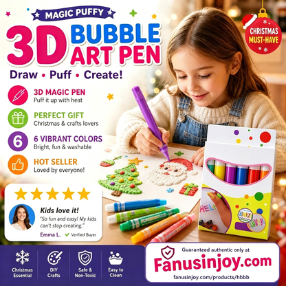 💥LAST DAY BUY 2 GET 1 FREE!!🎁🔮Magic Pen – Draw 3D with one stroke!🎄 DIY Bubble Popcorn Drawing Pens