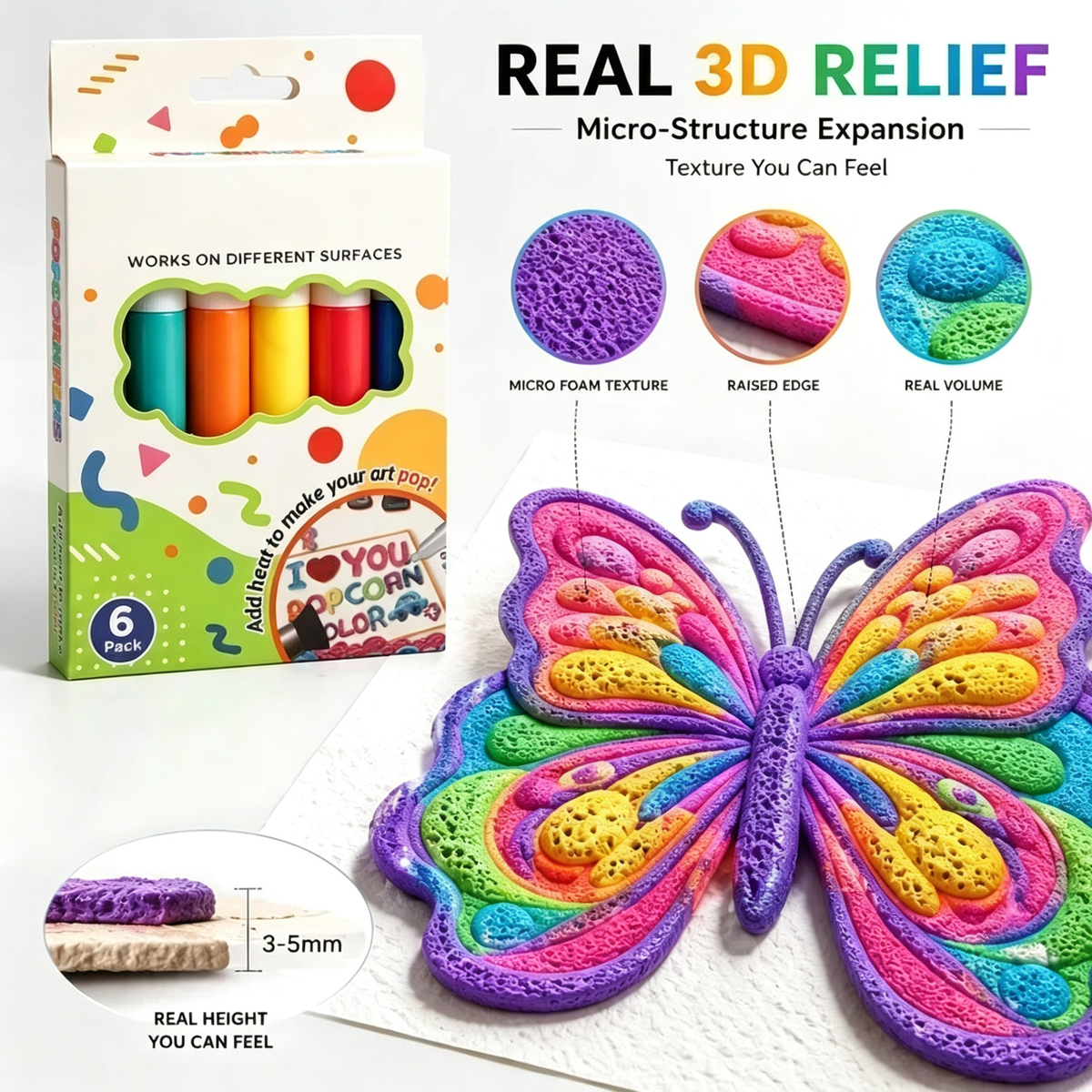 💥LAST DAY BUY 2 GET 1 FREE!!🎁🔮Magic Pen – Draw 3D with one stroke!🎄 DIY Bubble Popcorn Drawing Pens