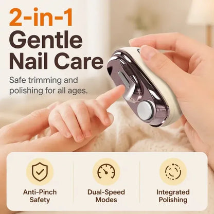 💗LAST DAY SALE 49% OFF⚡50K+ SOLD💕🌟2-in-1 Safe Electric Nail Clipper