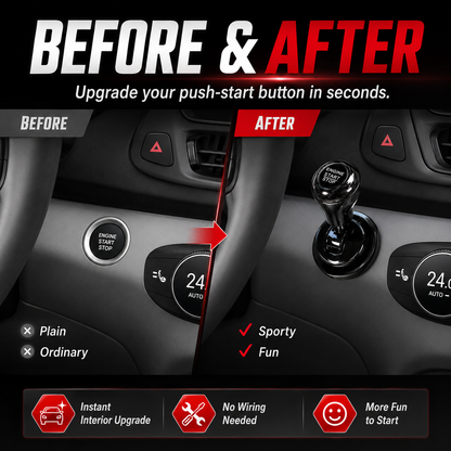 One-Touch Start Lever – Turn Your Push-Start Button Into a Fun, Sporty Metal Ignition Switch 🚗