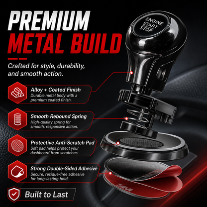 One-Touch Start Lever – Turn Your Push-Start Button Into a Fun, Sporty Metal Ignition Switch 🚗