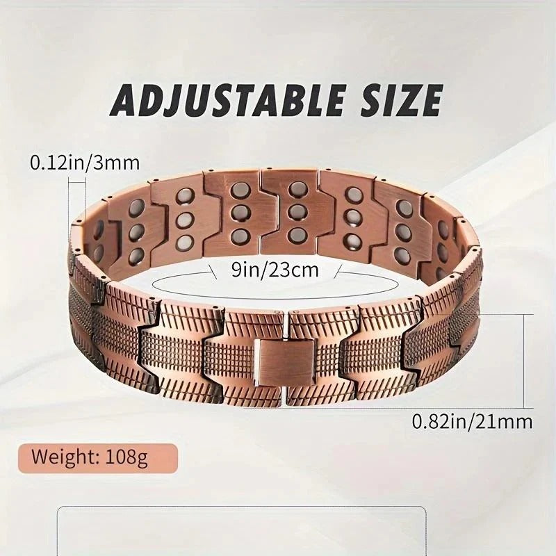 📢📢50% OFF !!🎁 Copper magnetic bracelet--Relieve fatigue and promote blood circulation
