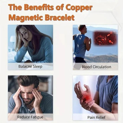 📢📢50% OFF !!🎁 Copper magnetic bracelet--Relieve fatigue and promote blood circulation