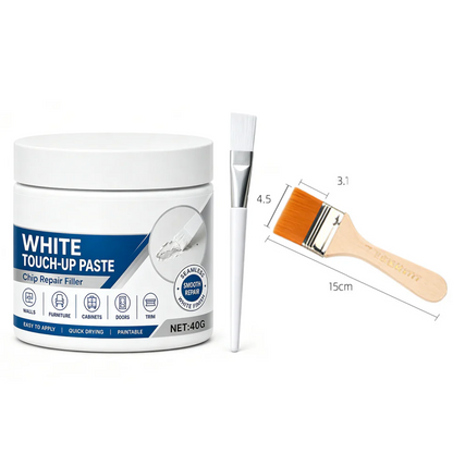White Furniture Touch-Up Paste with Brush