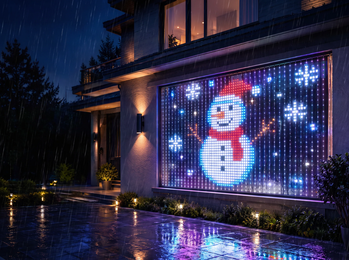 Waterproof LED Curtain String Lights