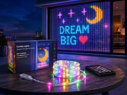 Waterproof LED Curtain String Lights