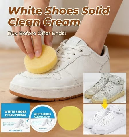 Gentle No-Rinse Shoe Cleaner & Whitening Cream