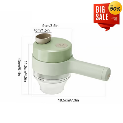 🥳50% OFF NOW! Wireless Food Processor – Cordless, one-touch chop. Perfect for arthritic hands. Kitchen prep made easy⚡🥗