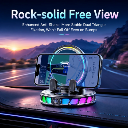 🎁2026 New Arrivals 50% OFF💥RGB Electric Car Phone Mount with Wireless Charging – Auto-Clamping & 15W Fast Charge ⚡
