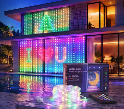 Waterproof LED Curtain String Lights