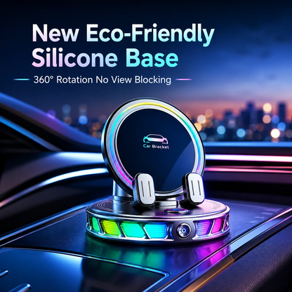 🎁2026 New Arrivals 50% OFF💥RGB Electric Car Phone Mount with Wireless Charging – Auto-Clamping & 15W Fast Charge ⚡
