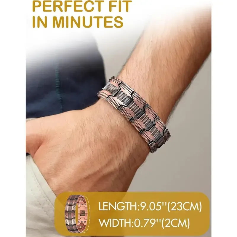 📢📢50% OFF !!🎁 Copper magnetic bracelet--Relieve fatigue and promote blood circulation