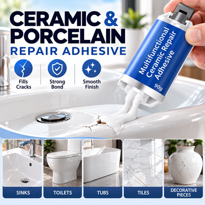 🛠️ Ceramic & Porcelain Repair Adhesive for Chips and Cracks