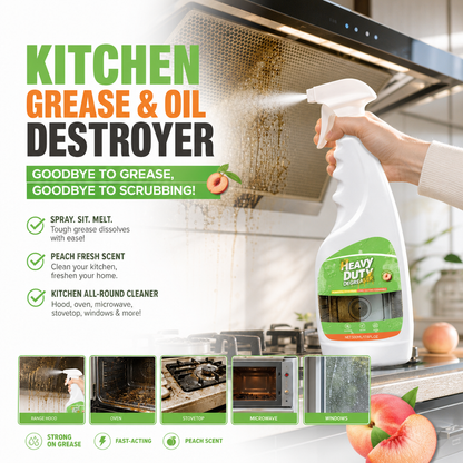 ✨💞50K+ SOLD!🏆Heavy Duty Kitchen Degreaser Spray