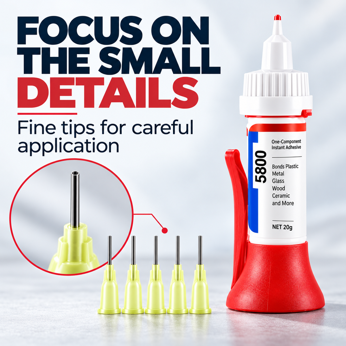 🛠️ Precision Repair Glue – 30g with 5 Fine Tips