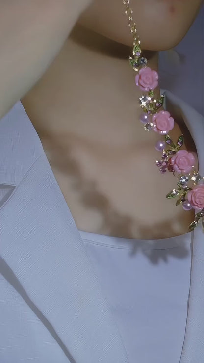 Vintage Rose Garden Pearl & Crystal Jewelry Collection