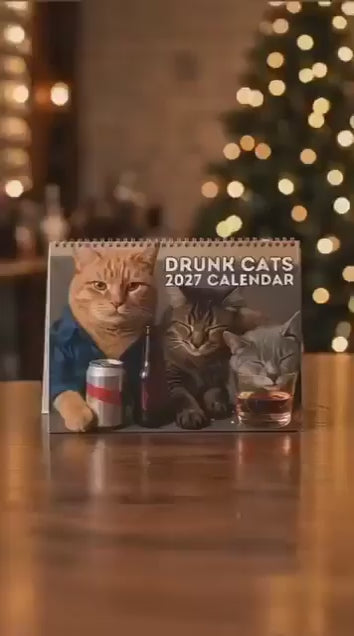 🍺🐱Drunk Cats 2027 Calendar