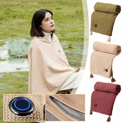 🔥 Christmas Sale — 50% OFF! ❄️ Stay Warm All Winter — Portable Electric Heated Blanket Shawl